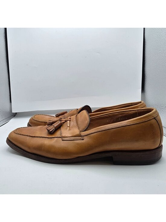 Allen Edmonds Wingham Mens Size 13 Tan Leather Tassel Dress Shoes Made in USA main image 5
